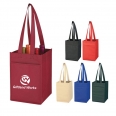 4 Wine Bottle Non-woven Tote Bag