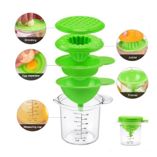 6 in 1 Plastic Manual Squeezer or Hand Juciers