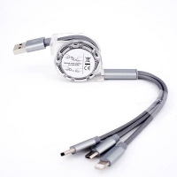 Retractable Telescopic Multi Phone Charging Cable