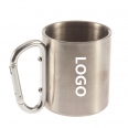 7OZ Carabiner Stainless Steel Mug Outdoor Camping Carabiner Cup