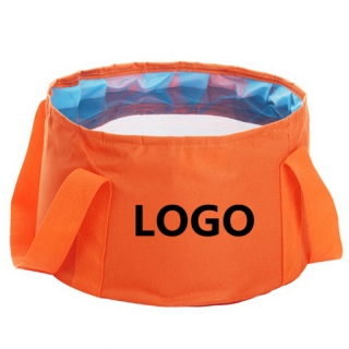 15L Portable Outdoor Folding Water Bag Wash Basin Bucket for Camping