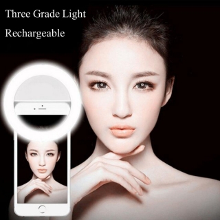 Selfie Light Round Clip On Phone Camera Selfie Ring Flash Light