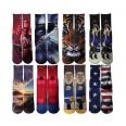 Custom  3D Full Color Printed Long Terry Sock