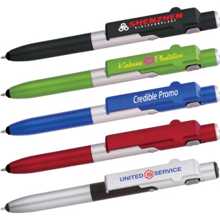 Multifunction 4 in 1 Folding Mobile Phone Stylus Ballpoint Pen