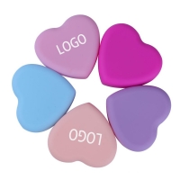 Beauty Soft Heart-shaped Silicone Scrubber Cosmetic Brush Cleaning Tools
