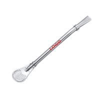 Stainless Steel Filtering Drink Straw Spoon