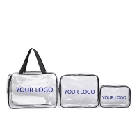 Clear Transparent PVC Waterproof Toilet Bag Or Wash Bag