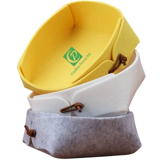 Fold Felt Desktop Storage Basket Organizing Tray