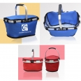 Insulated Foldable Or Collapsible Picnic Basket Or Cooler Bag