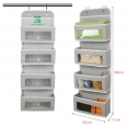 Wall Mount 4 Clear Window Pockets Organizers