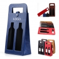 Hollow Leather Wine Bag 2 Bottles