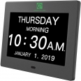 8 Inch Digital Calendar Day Clock For Seniors Elderly