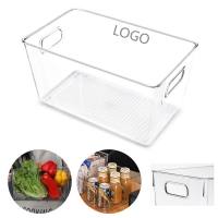 Clear Fridge Organizer Storage Bins (1)