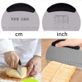 Dough Pastry Scraper Chopper With Ergonomic Rubber