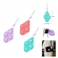 Mini Silicone Push Pop Bubble Key Chain Fidget Toy