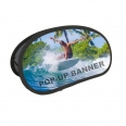 Custom Horizontal Bean Shape Pop Out Banner