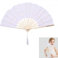 Woman Lace Folding Hand Fan