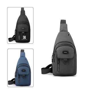 Polyester Male One-shoulder Chest Bag Crossbody Sling Pack