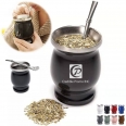 8 OZ Stainless Steel Gourd Yerba Mate Cup With Mate Bombilla Straw Set