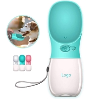 12oz Leak Proof Portable Puppy Water Dispenser with Drinking Feeder