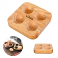 Refrigerator Mini Bamboo Wood Egg Tray