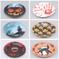 Custom Full Color Imprint Round Disposable Eco-Friendly Party Paper Plate Size 7