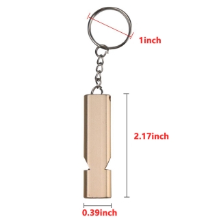 Rectangle Metal Dual-Frequency Survival Whistle