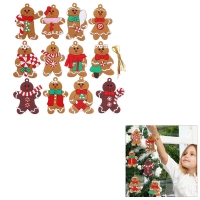 Custom Christmas Gingerbread Man Hanging Ornament