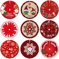 Custom Full Color Imprint Christmas Tree Skirt