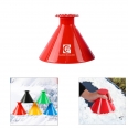 Round Windshield Ice Scraper With Funnel