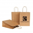 8x4.25x10.5 Kraft Paper Shopping Bag