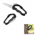 5-in-1 Survival Tool Keychain Blade Carabiner