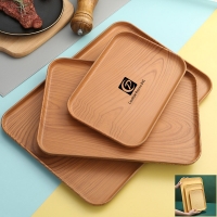 CPSY4352-Wood Graining PP Material Serving Tray Or Dinner Tray (1)