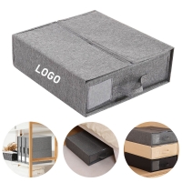 Bed Sheet Cube Organizer Foldable Storage Box