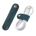 Debossed PU Leather Cable Straps Ties or Organizers