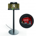 Public Cell Phone Charging Station Floor Stand Commercial Advertising Display