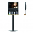 Public 19 inch LCD Digital Screen Standing Phone Charging Station