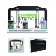 LED Backlit Universal Wall Mount Cell Phone Charging Station