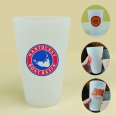 16-Ounce Frosted White Silipint Silicone Cup Shatterproof Tumbler