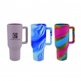 40-Ounce Oversize Silicone Cup Shatterproof Tumbler with Handle
