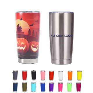 20 Oz. Full Color Imprinted Stainless Steel Tumbler