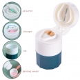 Travel Pocket 4 In 1 Medicine Organizer With Pill Cutter