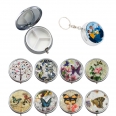 Key Chain Pill Case Container
