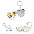 Heart Shaped Pill Box Keychain