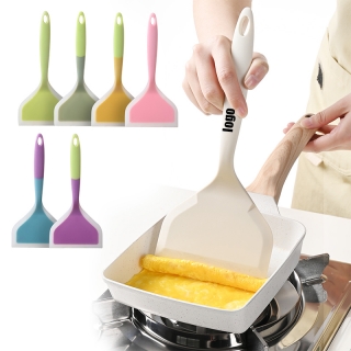 Heat-Resistant Wide Flat Silicone Pancakes Shovel