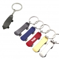 Cute Car Keychain Skateboard Metal Keyring
