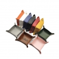 Folding PVC Leather Storage Tray