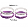 Sun Fun UV Color Change Silicone Wristband Or Bracelet