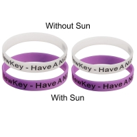 Sun Fun UV Color Change Silicone Wristband Or Bracelet