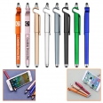 Multi Functional Plastic Stylus Pen With Phone Stand